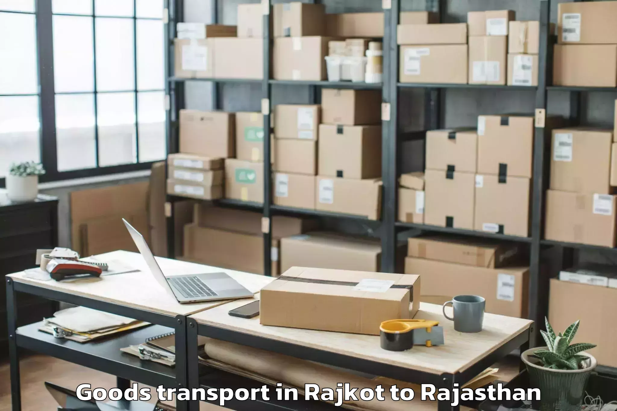 Reliable Rajkot to Dariba Goods Transport